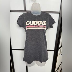 Vintage Y2K Local Celebrity Cuddle Instructor Tshirt Women's Fitted XS